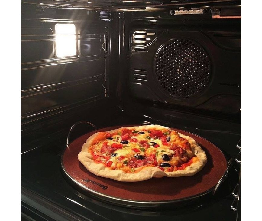 Smeg PRTX pizzasteen met handvaten