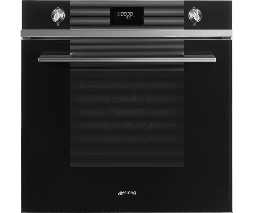Smeg SFP6101TVN1 zwarte inbouw oven met pyrolyse - Linea serie