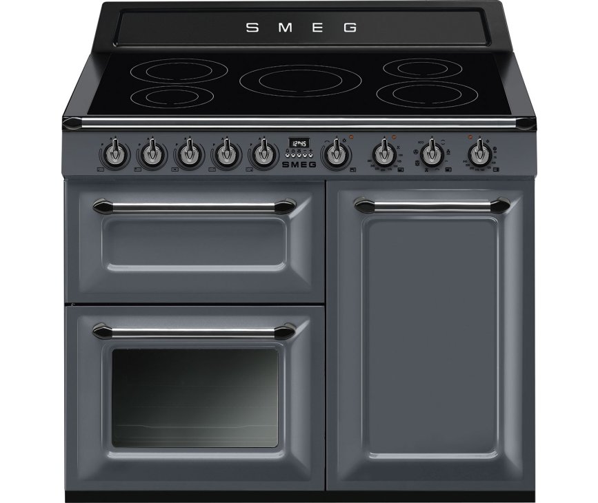 Smeg TR103IGR lei grijs inductie fornuis - 100 cm. breed