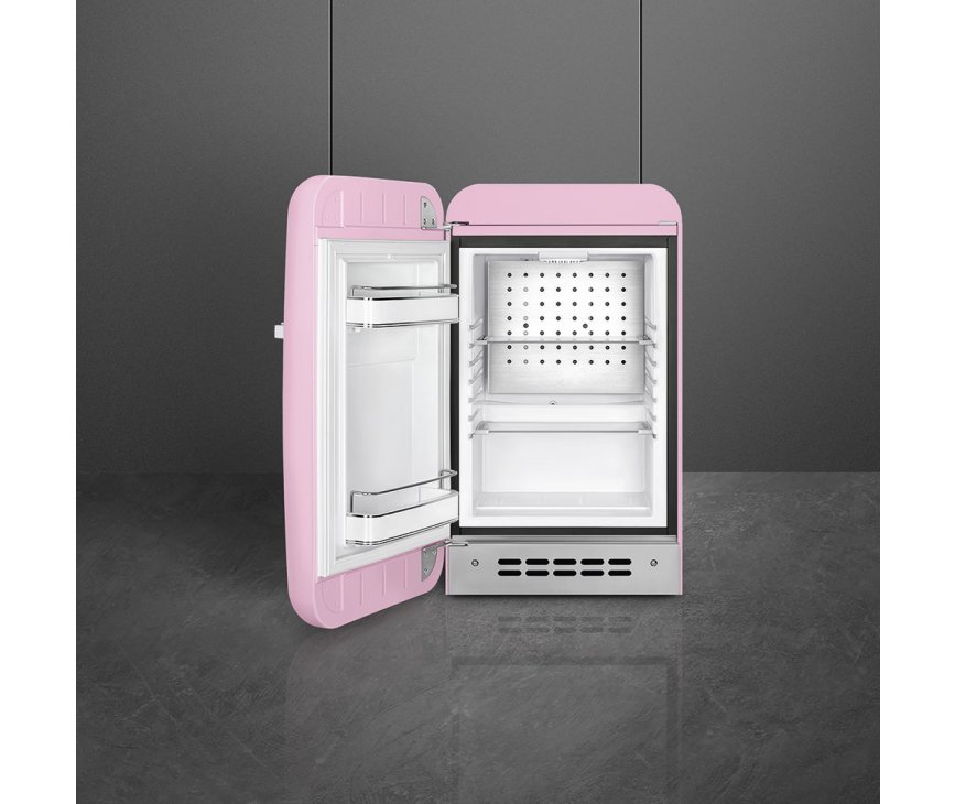 Smeg FAB5LPK5 minibar koelkast - roze - linksdraaiend