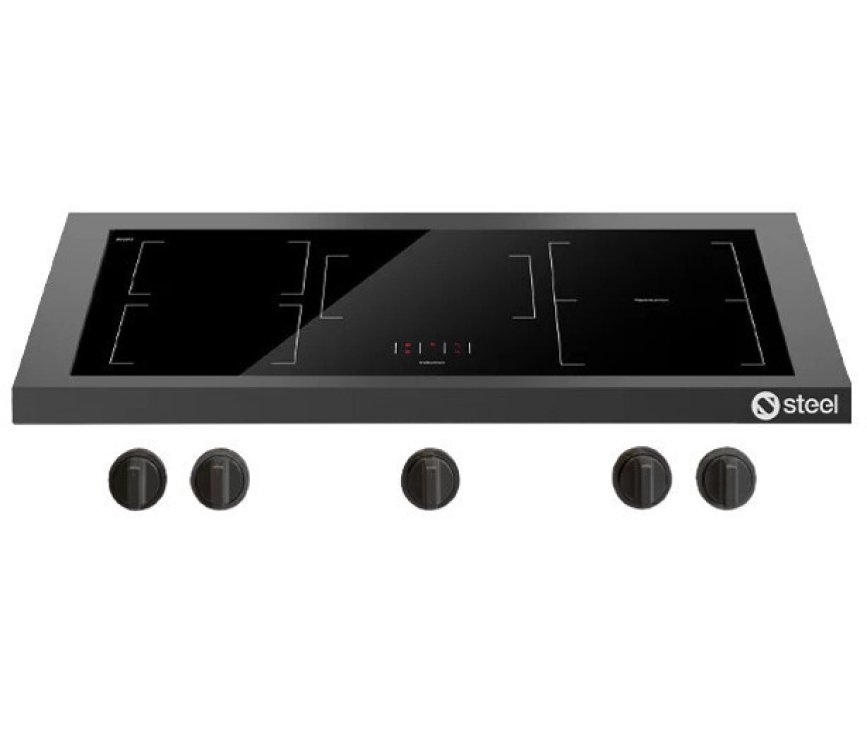 Steel E9P-5FIW NF inbouw kookplaat