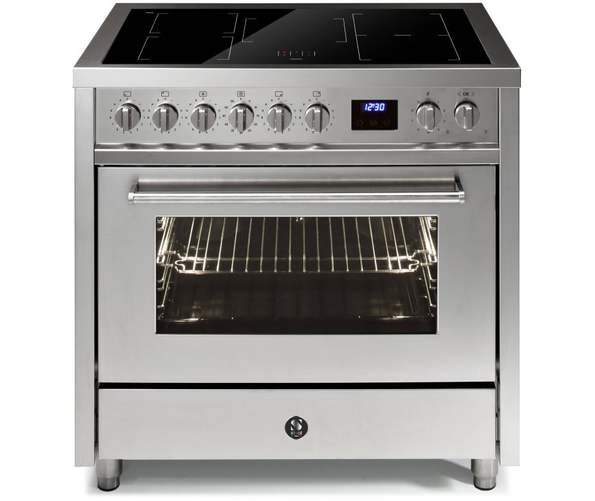 Steel DSW-E9F-5FI Enfasi inductie fornuis - rvs - 90 cm.