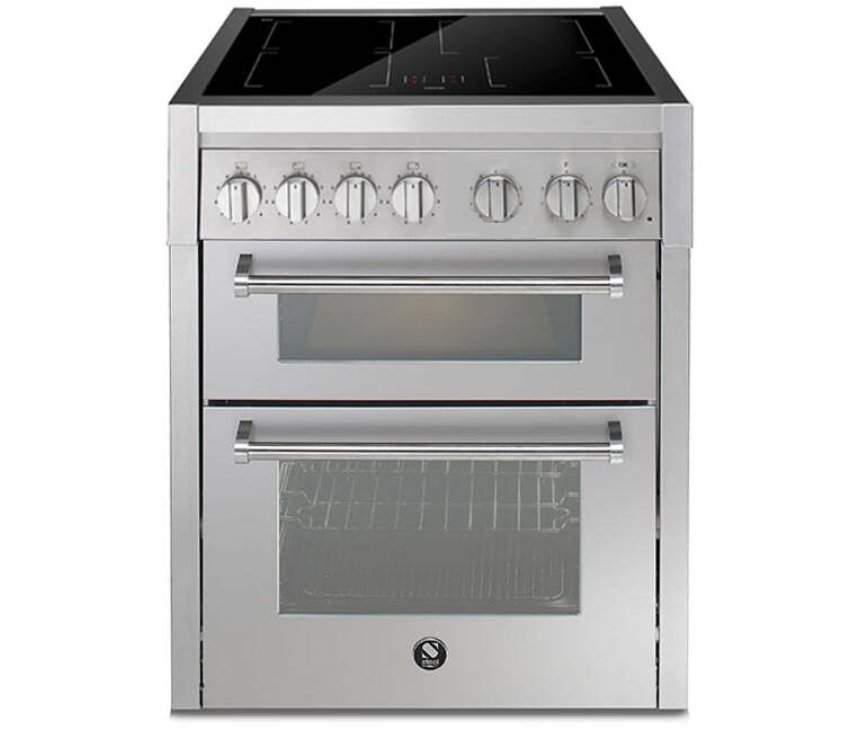 Steel GQ7SF-4I inductie fornuis met dubbele oven - 70 cm breed