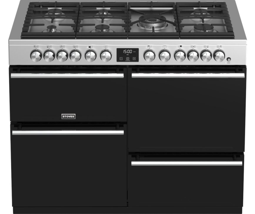Dankzij de vier ovens in het Stoves Precision DX S1100DF EU SS fornuis kunt u altijd bakken of grillen wat u wil