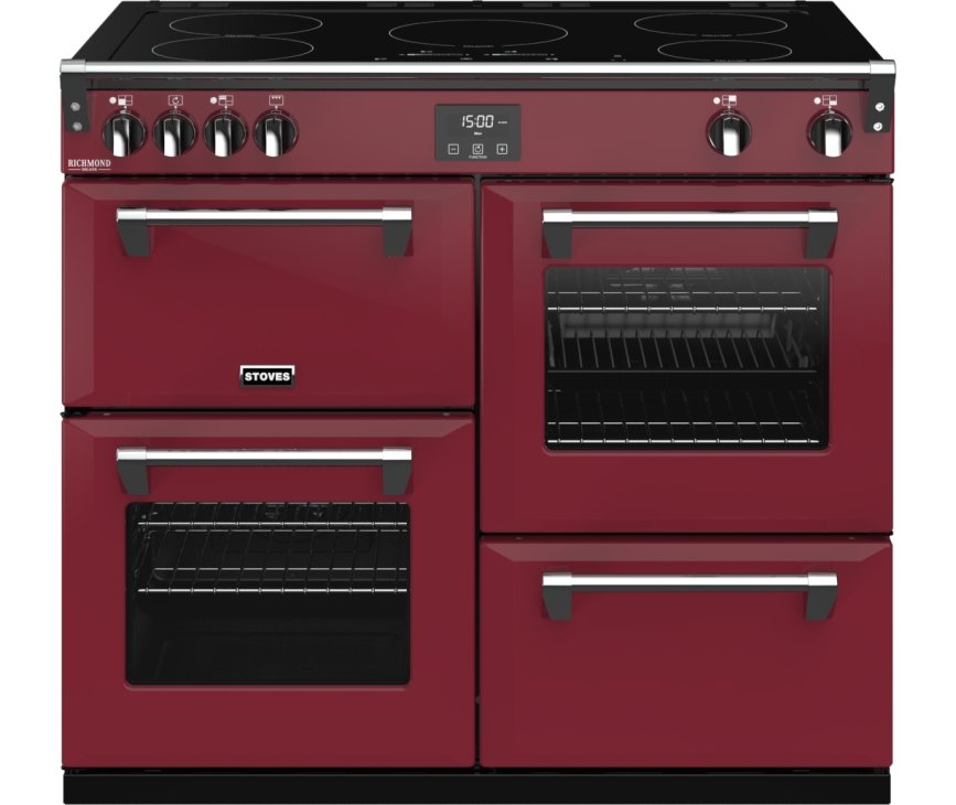 Stoves Richmond DX S1000Ei CB Chili Red inductie fornuis