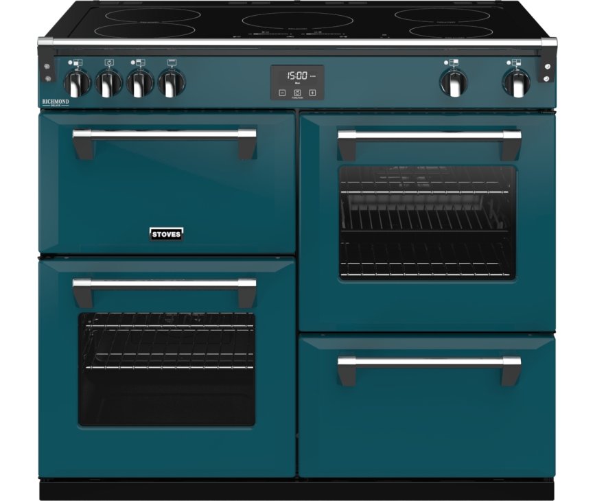 Stoves Richmond DX S1000Ei CB Kingfisher Teal inductie fornuis