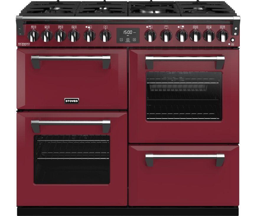 Stoves RICHMOND S1000 DF Deluxe Chili Red fornuis