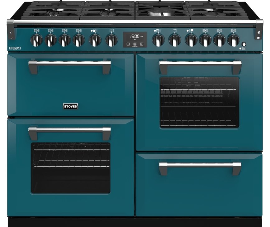 Stoves RICHMOND S1100 DF Deluxe Kingfisher Teal fornuis