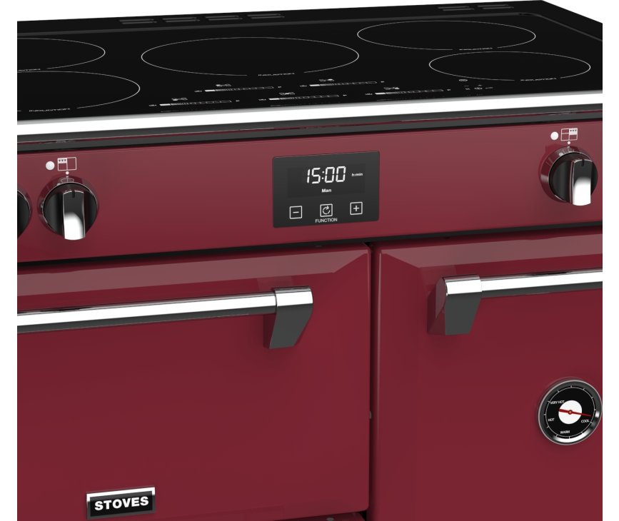 Stoves RICHMOND S900 EI Deluxe Chili Red inductie fornuis