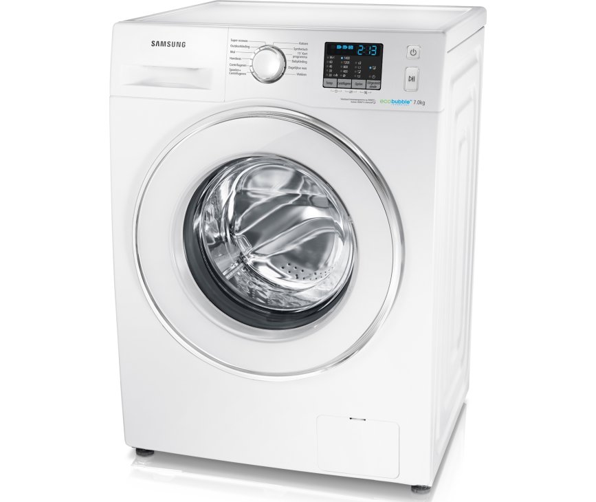 Dankzij de Eco Bubble techniek op de Samsung  WF70F5E2Q4W is deze wasmachine zeer zuinig en behaalt een goed wasresultaat