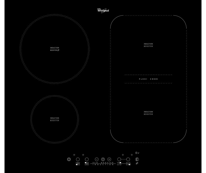 Whirlpool ACM808NE inductie kookplaat