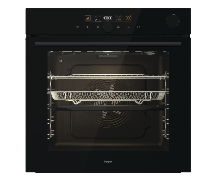 Pelgrim OPASC560ZWA inbouw zwarte oven