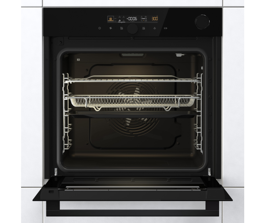 Pelgrim OPASC560ZWA inbouw zwarte oven