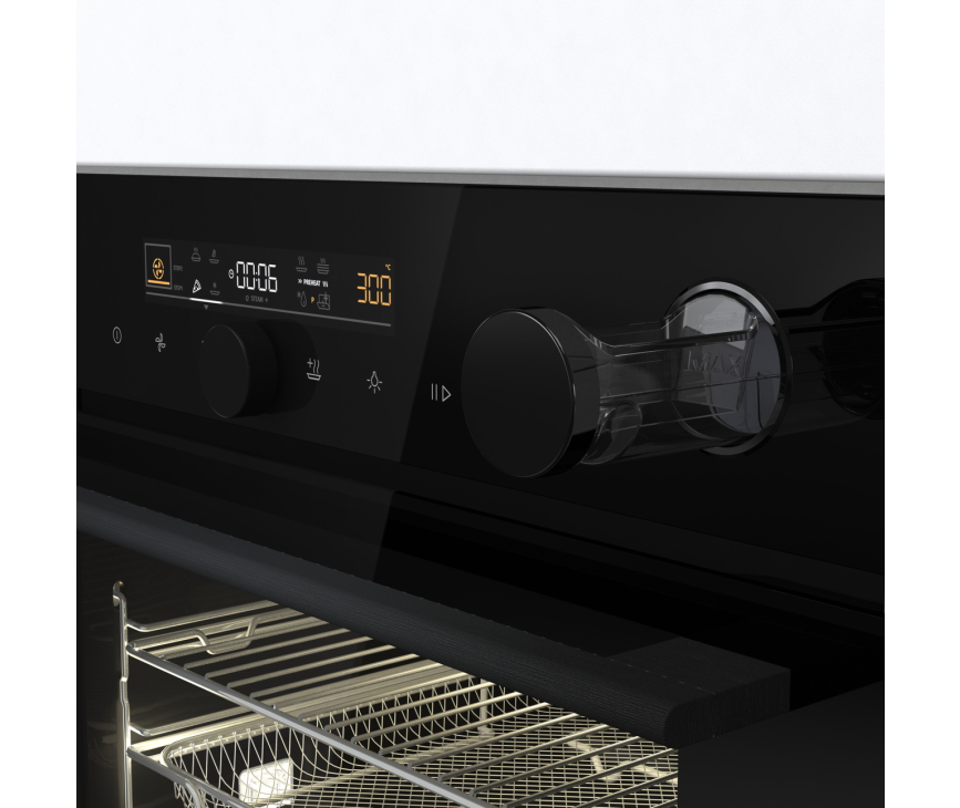 Pelgrim OPASC560ZWA inbouw zwarte oven