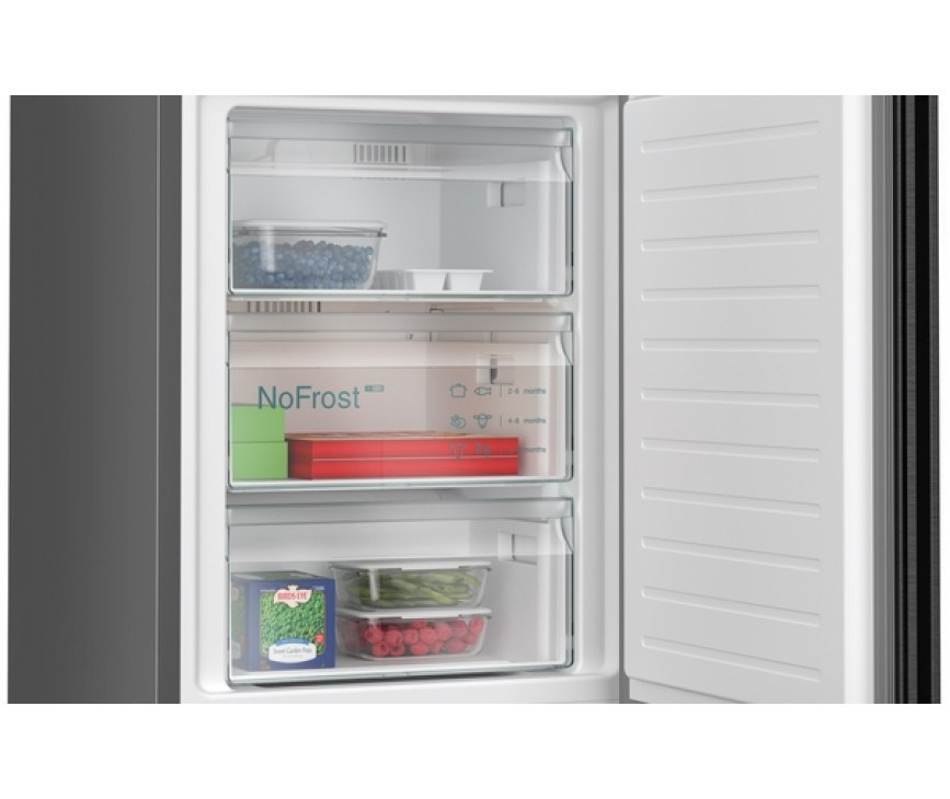 Siemens KG36NXXDF vrijstaande koelkast - black inox-antifingerprint