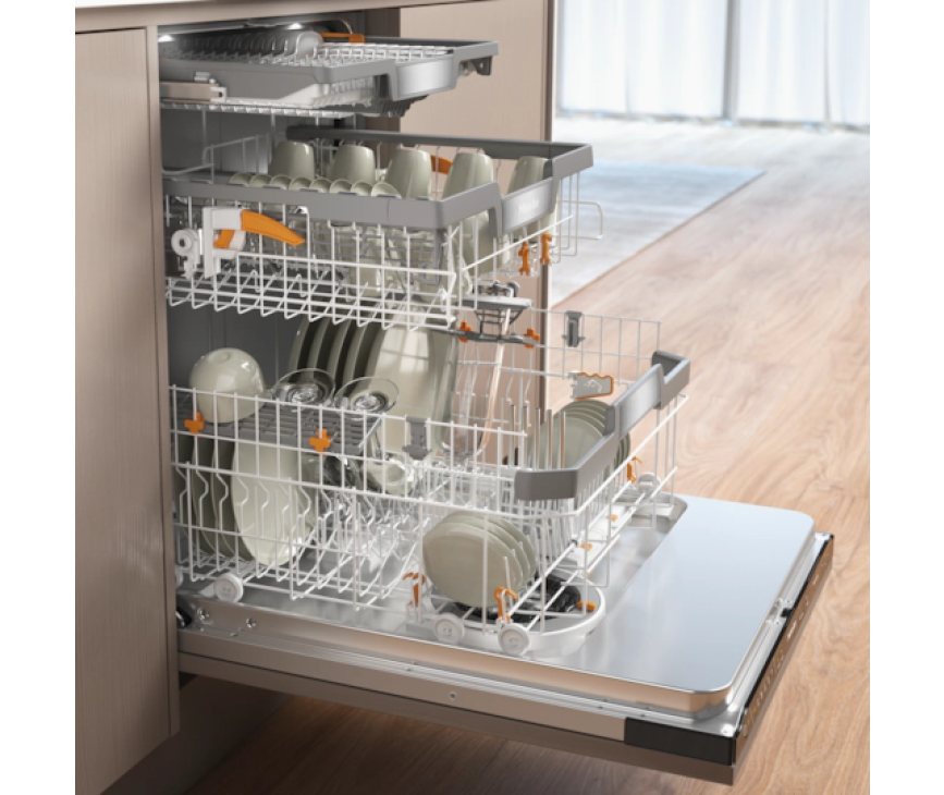 Miele G7765SCViXXL verhoogde inbouw vaatwasser met AutoDos en PowerDisk