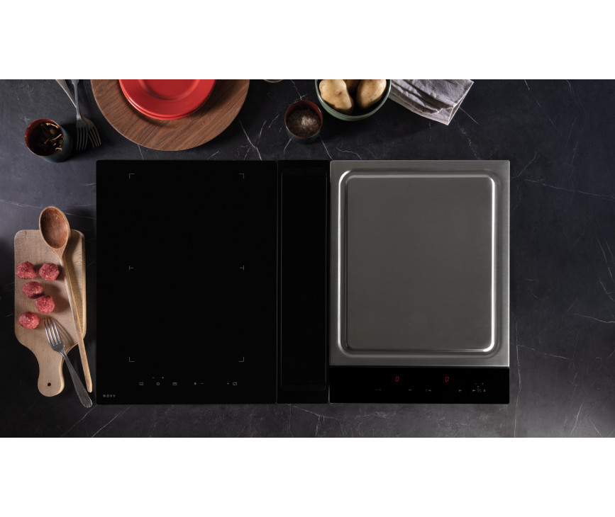 Novy 40006 inductie kookplaat met teppan yaki afzuiging - Up-serie
