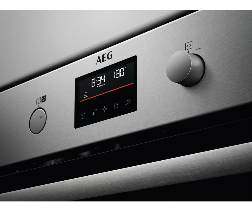 AEG BPB355061M inbouw oven - rvs - SteamBake - pyrolyse