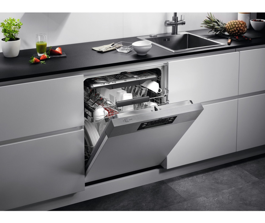 AEG FEE74716PM inbouw vaatwasser met besteklade - half geintegreerd