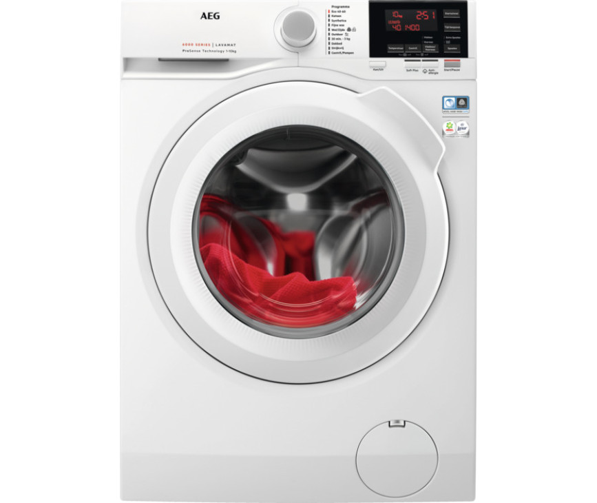 AEG L6FBXXL wasmachine met 1400 toeren en 10 kg trommel