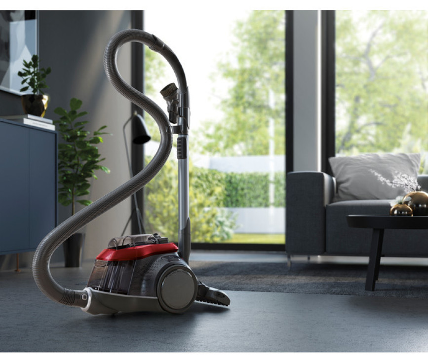 AEG LX9-3-CR zakloze stofzuiger actieradius 12m en reservoir 1,6l