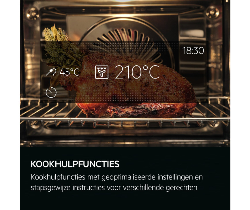 AEG TK8NK621B inbouw oven met magnetron - zwart