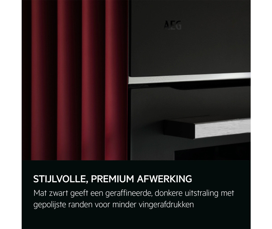 AEG TKK8N821T inbouw oven met magnetron - mat zwart