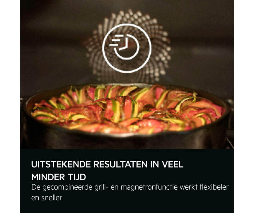 AEG TKK8N821T inbouw oven met magnetron - mat zwart