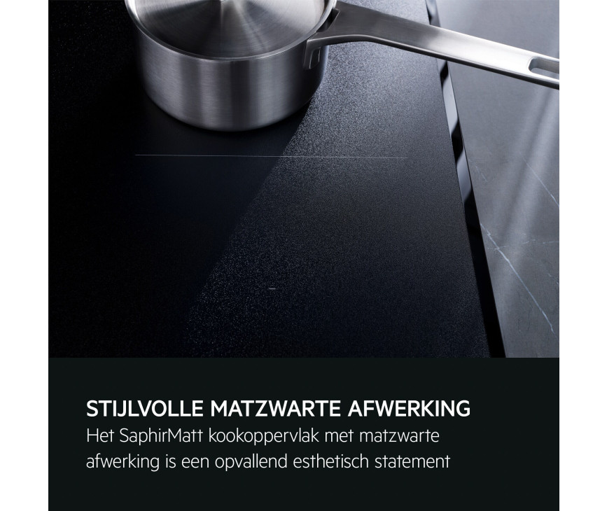 AEG TO74IB00CZ inductie kookplaat - 71 cm. - SaphirMatt glasplaat