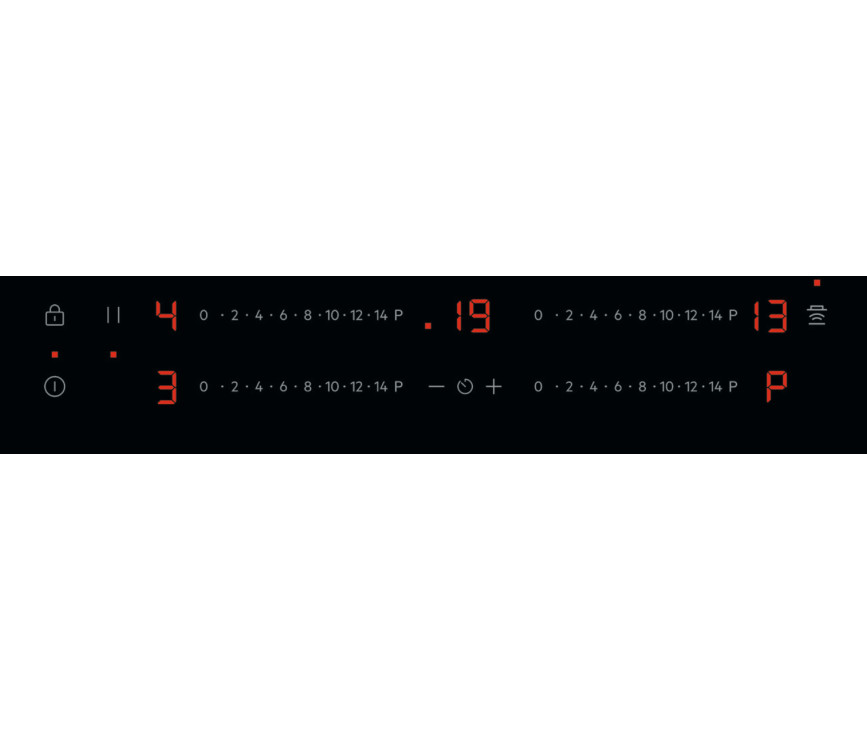 AEG TO84IA0FXB inbouw kookplaat - 80 cm. - rvs stootrand