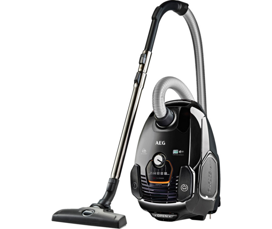 AEG VX7-2-EB-L zwarte stofzuiger met parketborstel en turbozuigmond 