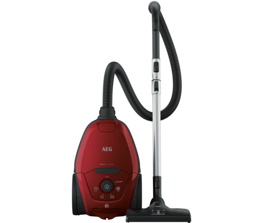 AEG VX82-1-2CR rode stofzuiger met stofzak - zeer stil 57 dB