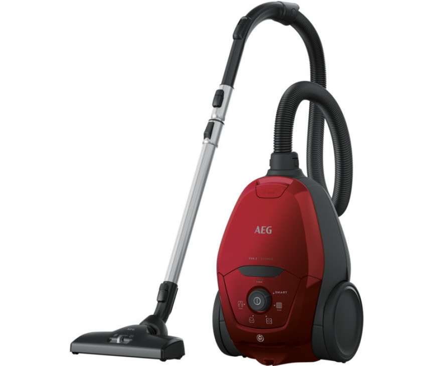 AEG VX82-1-2CR rode stofzuiger met stofzak - zeer stil 57 dB