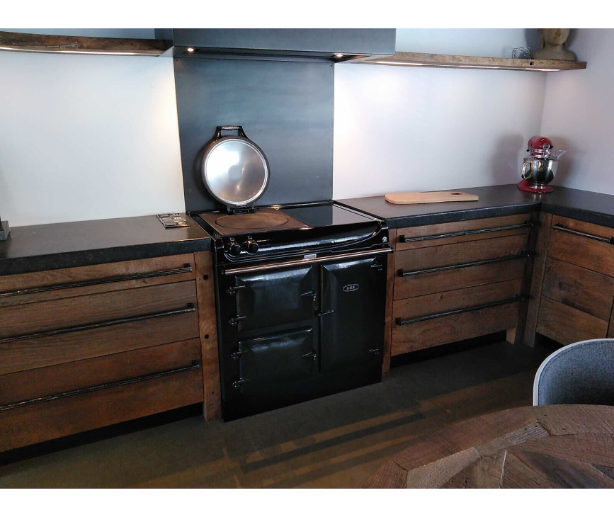 Aga ER3 90 3-deurs fornuis - warme aga - met gietijzeren ovens