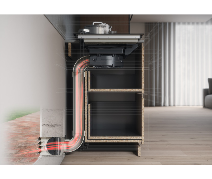Atag HIDD08471EX inbouw inductie kookplaat met afzuiging
