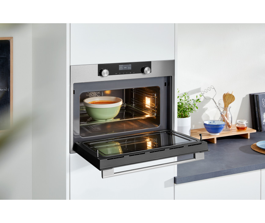Atag BCM4611C inbouw oven met magnetron - roestvrijstaal