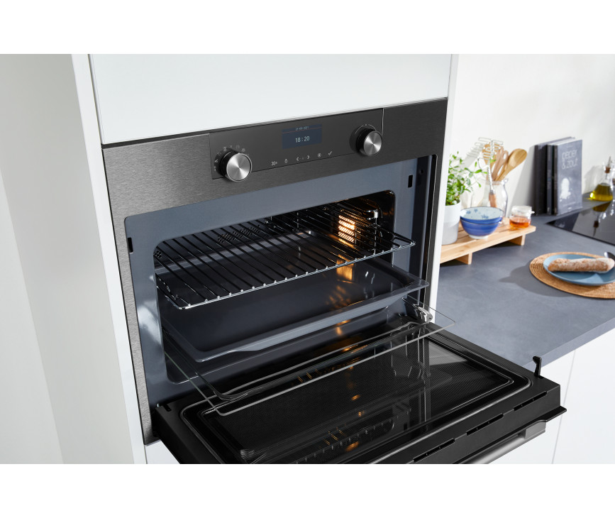 Atag BCM46121C inbouw oven met magnetron - blacksteel