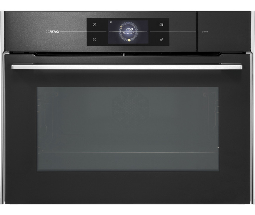Atag CS4574M1C inbouw combi-stoomoven - zwart glas - Magna