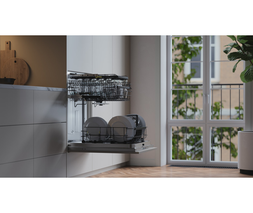 Atag VA8214LU verhoogde inbouw vaatwasser met besteklade - 42 dB