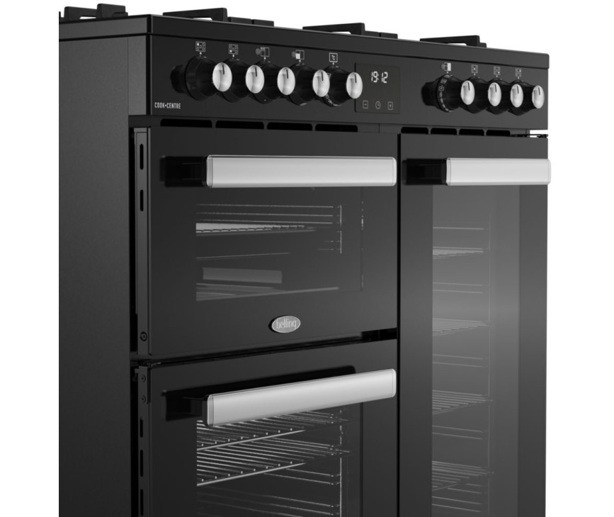 Belling COOKCENTRE 90DF BLK fornuis