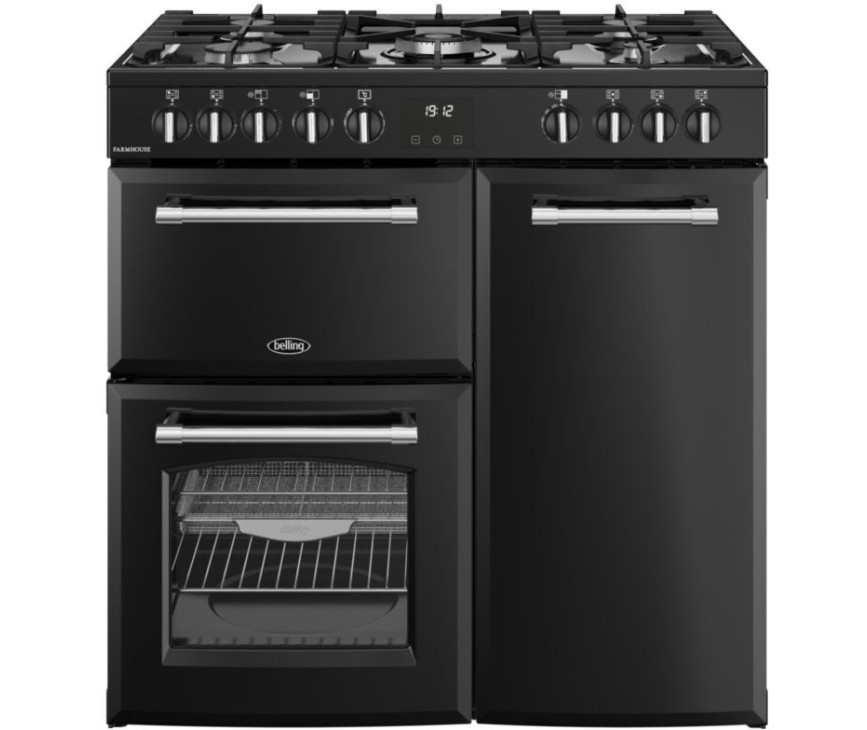 Belling FARMHOUSE 90DF BLK fornuis