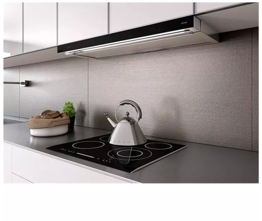 Berbel BEH 90 GL zwart inbouw afzuigkap