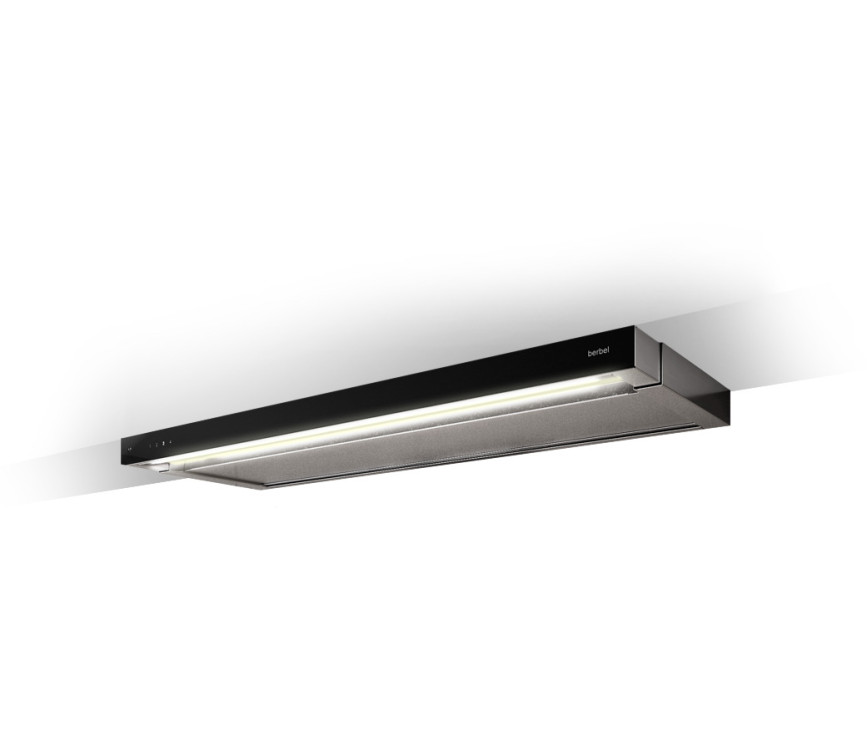 Berbel BEH 90 GL zwart inbouw afzuigkap