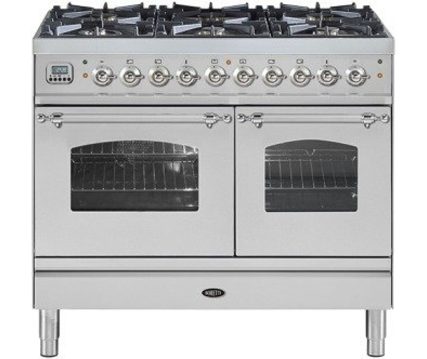 Boretti VPNR104IXG fornuis gasoven roestvrijstaal