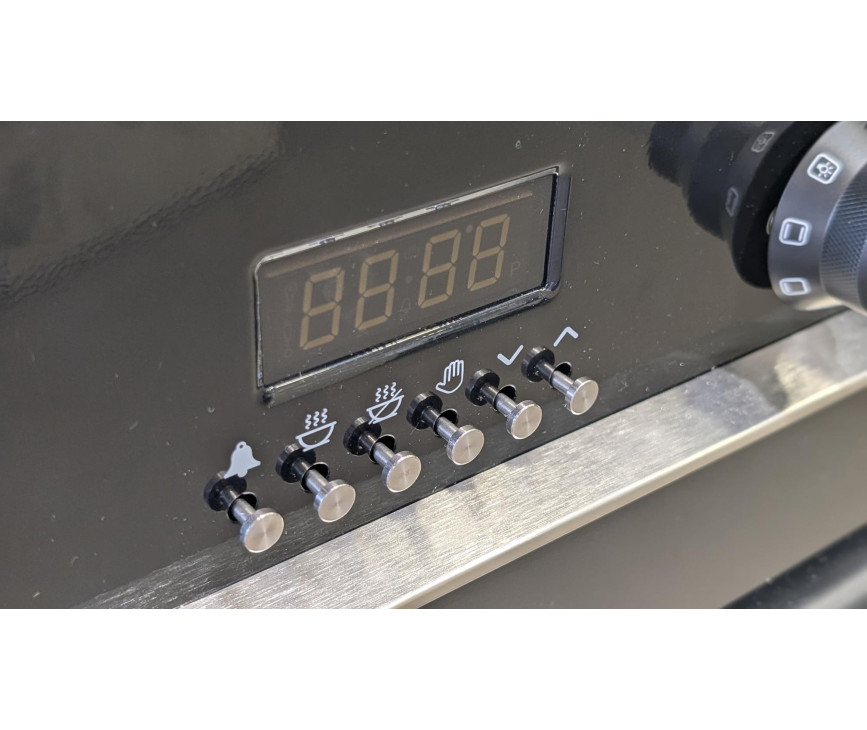 Boretti MLI94DZW inductie fornuis met dubbele oven - zwart
