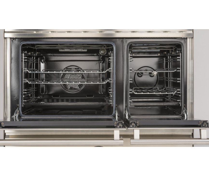 De beide ovens van de Boretti VT946IX kunnen apart of tegelijkertijd gebruikt worden