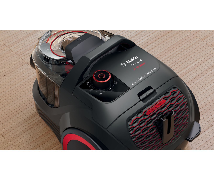 Bosch BGS21POW2 zwarte stofzuiger zonder zak - ProPower