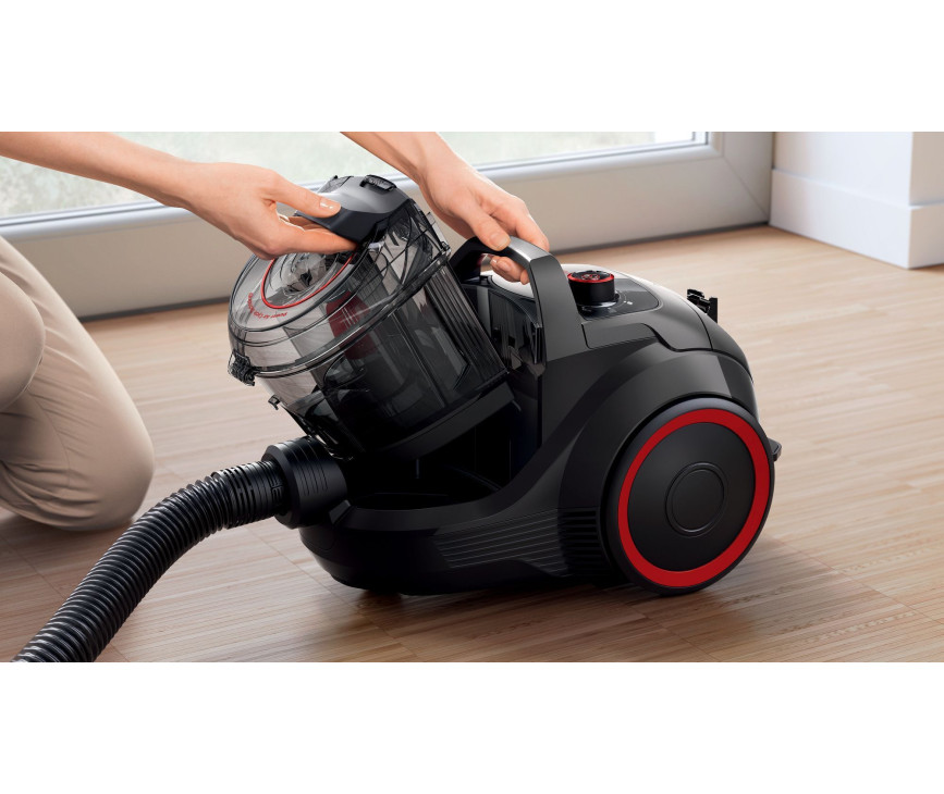 Bosch BGS21POW2 zwarte stofzuiger zonder zak - ProPower