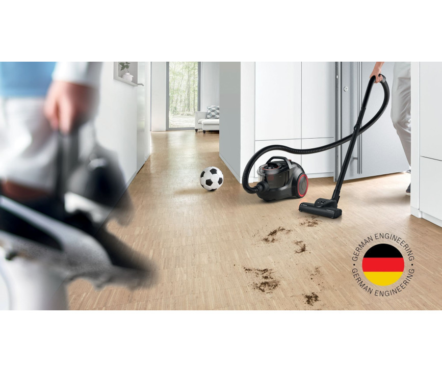 Bosch BGS21POW2 zwarte stofzuiger zonder zak - ProPower