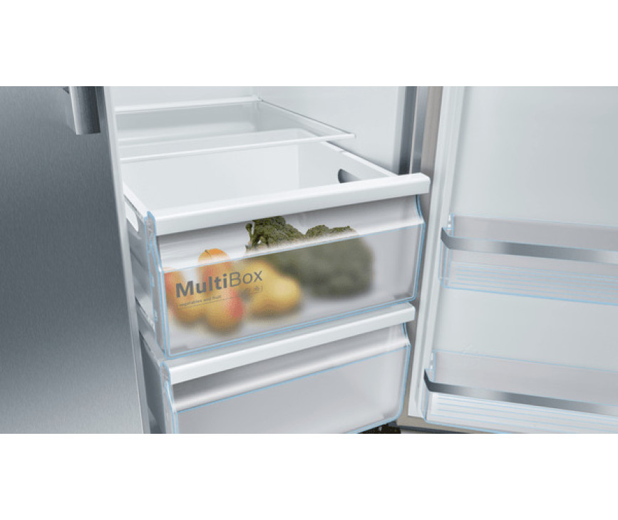 Bosch KAG93AIEP rvs side-by-side koelkast - roestvrijstaal